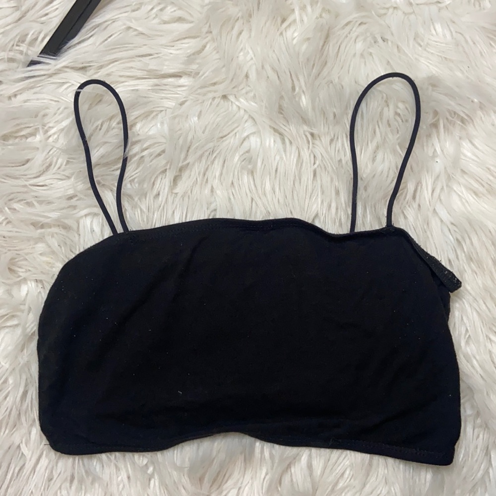 Shein black crop top